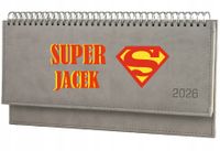 Terminarz prezent dla chłopaka 2026 tygodniowy kalendarz leżący biurkowy