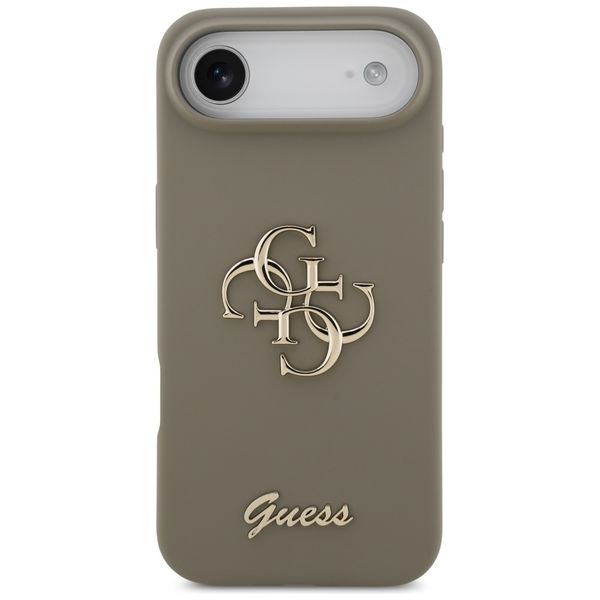 etui guess silicone big 4g script do     iphone air brązowy zdjęcie 3