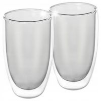 2x Szklanka TERMICZNA podwójna ścianka do kawy herbaty latte napojów 460 ml