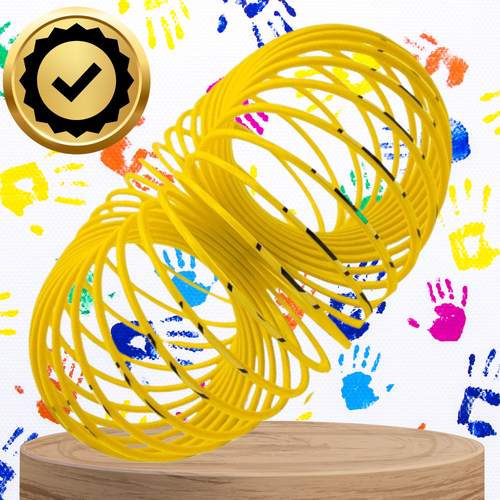 sprężyna dla dzieci magiczna sprężynka magic springs emoji żółta na Arena.pl