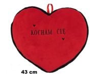 serce pluszowe 43cm kocham cię s1199