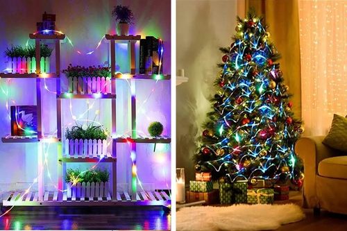 ZEWNĘTRZNY WĄŻ ŚWIETLNY LED ŚWIECĄCY ŁAŃCUCH RGB PROGRAMATOR 230V 60 metrów na Arena.pl