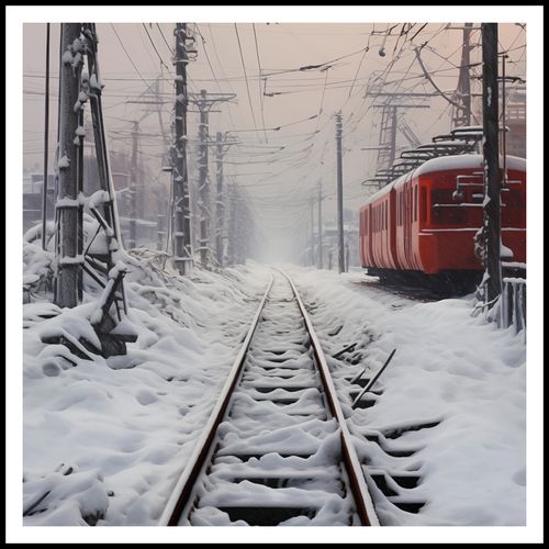 Plakat 90x90cm Podróż po Torach na Arena.pl