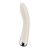 satisfyer vibe 1 - zakrzywiony model z obrotową głowką, silikonowy