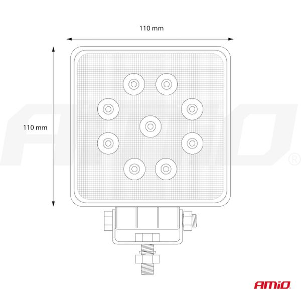 Lampa robocza WL03 4,2' 27W FLAT 9-60V zdjęcie 12