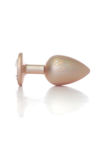plug jewellery pearl gold plug  clear l na Arena.pl