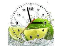 30X30CM ZEGAR LIMONKA OBRAZ DREWNO