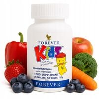 SUPLEMENTY DIETY DLA DZIECI FOREVER KIDS TABLETKI WIELOWITAMINOWE 120 SZT