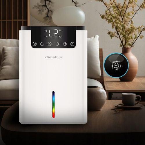 Cichy Pochłaniacz Wilgoci XXL Osuszacz Powietrza LUXE 2000ML LED+UV do domu na Arena.pl