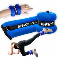 Ciężarki na Kostki i Nadgarstki do Ćwiczeń 2x0,5kg Wygodne Oryginalne DrFit