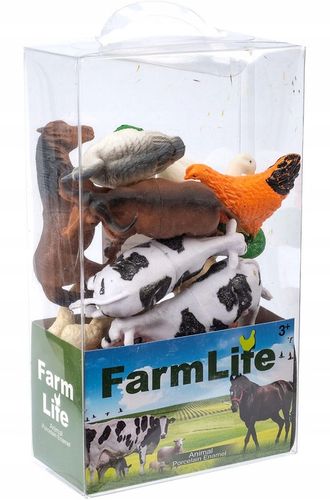 Zwierzęta domowe Gospodarskie Duży Zestaw Farma Figurki Pudełko na Arena.pl
