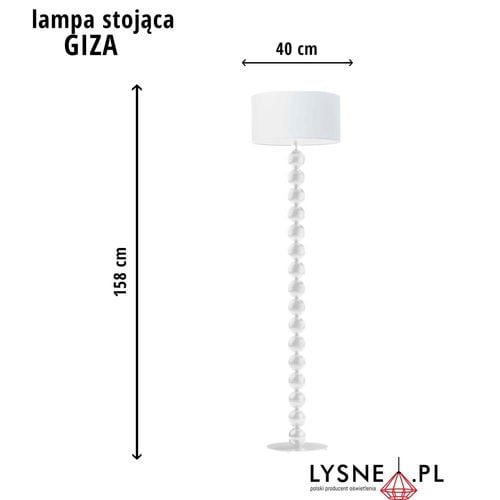 Lampa podłogowa GIZA abażur walec na Arena.pl