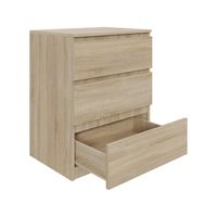 Komoda dąb sonoma AVEN 60 cm z 3 szufladami różne kolory DARMOWA DOSTAWA