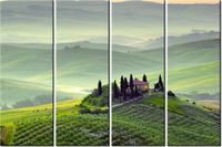 120CM 80 OBRAZ 4 ELEM GOSPODARSTWO TOSKANII ŚCIENNY