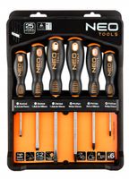 NEO TOOLS ZESTAW WKRĘTAKÓW ŚRUBOKRĘTÓW WKRĘTAKI 6 SZTUK MAGNETYCZNE 04-213