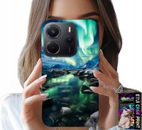 ETUI DO XIAOMI NOTE 14 4G - ALASKA ZORZA POLARNA STAWIK CASE + SZKŁO
