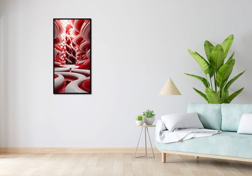 Plakat 50x100cm Czerwone Wiry na Arena.pl