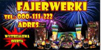Baner reklamowy z gotowym projektem - Fajerwerki i petardy, 100x200 cm