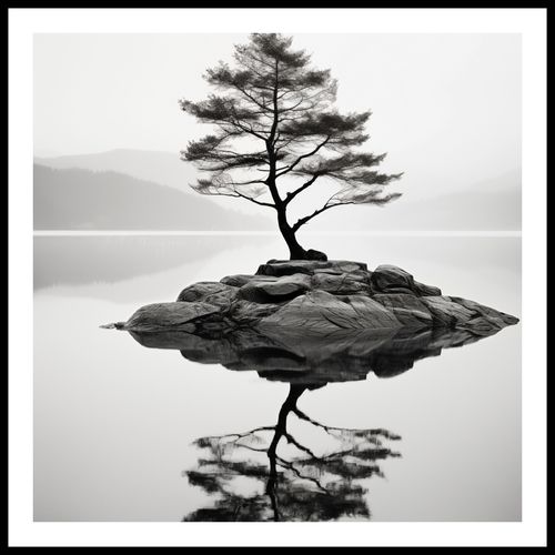 Plakat 60x60cm Samotne Drzewo na Arena.pl