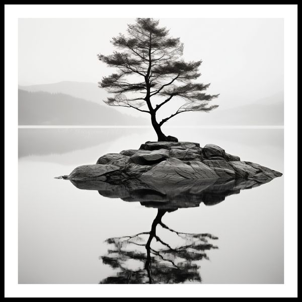 Plakat 60x60cm Samotne Drzewo zdjęcie 3