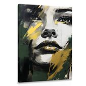 Obraz Canvas Abstrakcja Kobiecy PORTRET Styl Glamour 40cm x 60cm