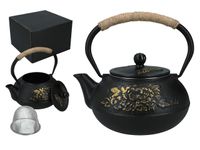 Czajniczek żeliwny z emaliowanym wkładem