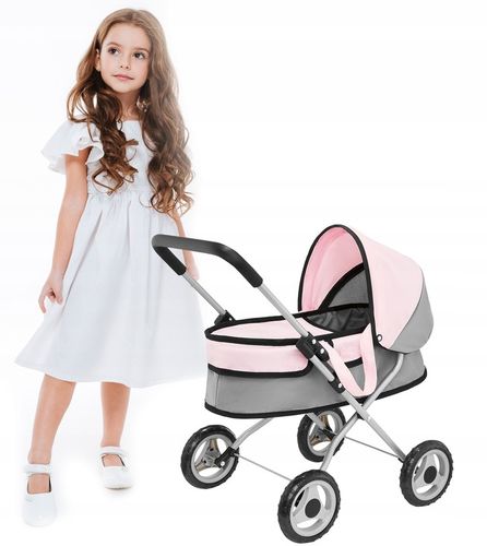 Lalka bobas miękka jak żywa zestaw wózek dla lalek nosidełko z akcesoriami na Arena.pl