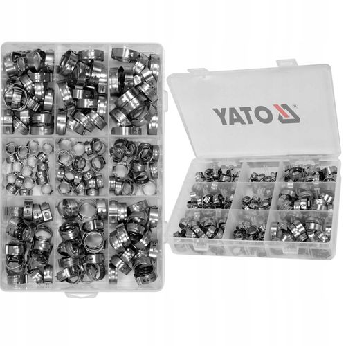 YATO ZESTAW OBEJM ZACISKOWYCH Z UCHEM 170 SZTUK STAL NIERDZEWNA YT-067842 na Arena.pl