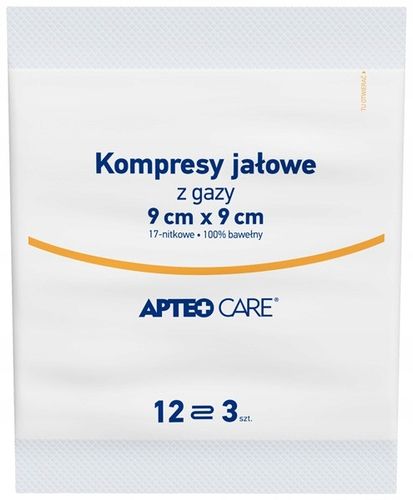 Kompresy jałowe APTEO 9 x 9 cm 3 sztuki x 20 na Arena.pl