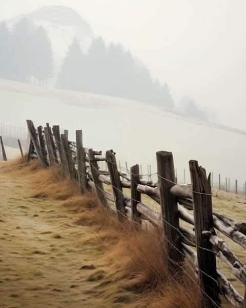 Plakat 40x50cm Spowity Mgłą zdjęcie 1