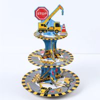 Patera na babeczki ciasto plac budowy 3-piętrowa