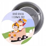 Przypinki buttony DZIEŃ DZIECKA z grafiką TANIO