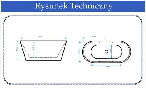 Wanna wolnostojąca Ramiro Black na Arena.pl
