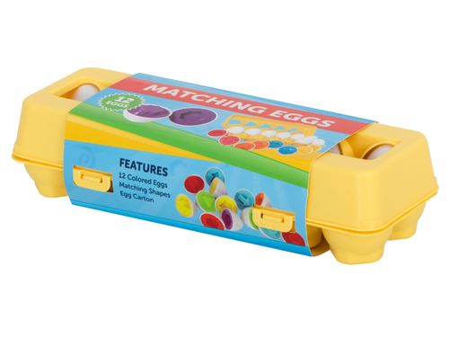 Układanka Edukacyjna Sorter Dopasuj Kształty Jajka 12 Sztuk na Arena.pl