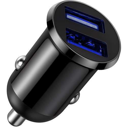 Ładowarka samochodowa mini 2x USB szybkie ładowanie mocna 12-24V DC na Arena.pl