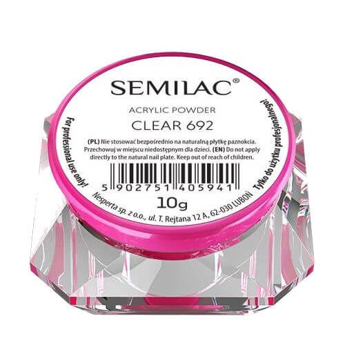 Semilac Acrylic Powder Clear 692, 10g zdjęcie 1