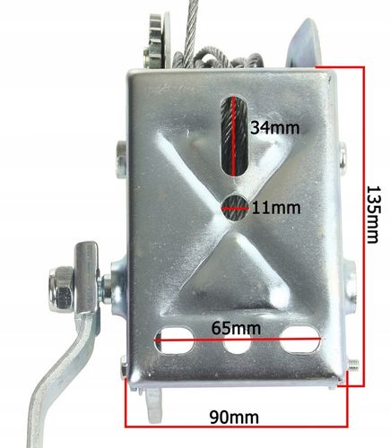 WCIĄGARKA WYCIĄGARKA KORBOWA LINOWA RĘCZNA 454kg na Arena.pl