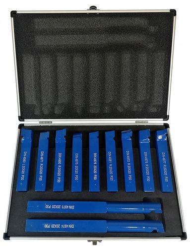 ZESTAW NOŻY TOKARSKICH STALOWYCH 20x20mm 11 SZTUK NÓŻ TOKARSKI 10885 na Arena.pl