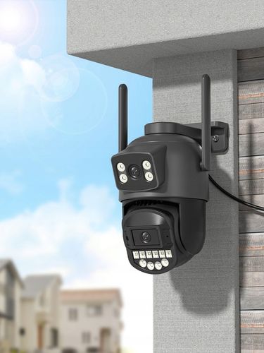 PODWÓJNA KAMERA 2W1 ZEWNĘTRZNA OBROTOWA IP WIFI 2x 5MPX QUAD HD MONITORING na Arena.pl