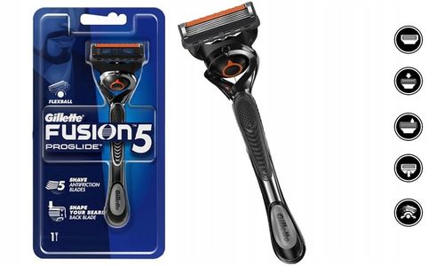 MASZYNKA DO GOLENIA GILLETTE FUSION 5 PROGLIDE FLEXBALL RĄCZKA + OSTRZE na Arena.pl