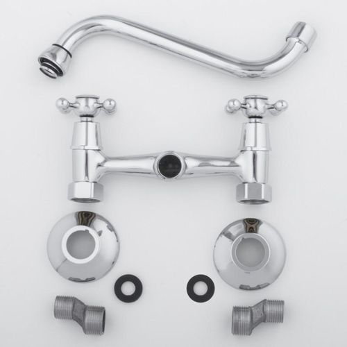 Bateria kuchenna ścienna kran obrotowy retro długa na Arena.pl