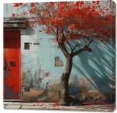 Obraz 90x90cm Widok Na Dawne