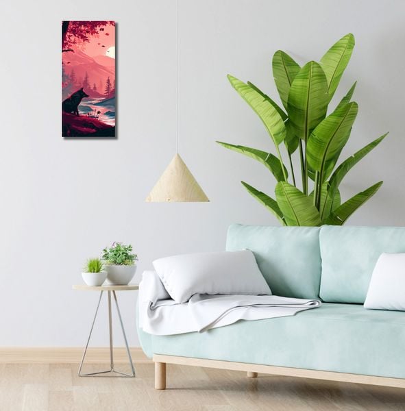 Obraz 20x50cm Wilk Przy Brzegu Lasu zdjęcie 2