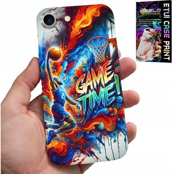 ETUI DO IPHONE 16e - KOSZYKÓWKA NBA GAME TIME, CASE + SZKŁO zdjęcie 1