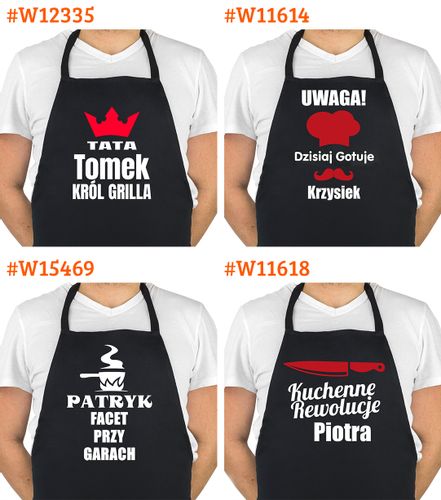FARTUCH KUCHENNY DLA FACETA PREZENT Z NADRUKIEM na Arena.pl