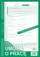 umowa o pracę a4 nowa 500-1k