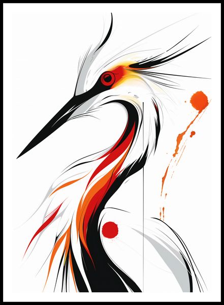 Plakat 64x90cm Bocian zdjęcie 3