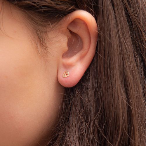 Złote Kolczyki Sztyfty Serce na Arena.pl