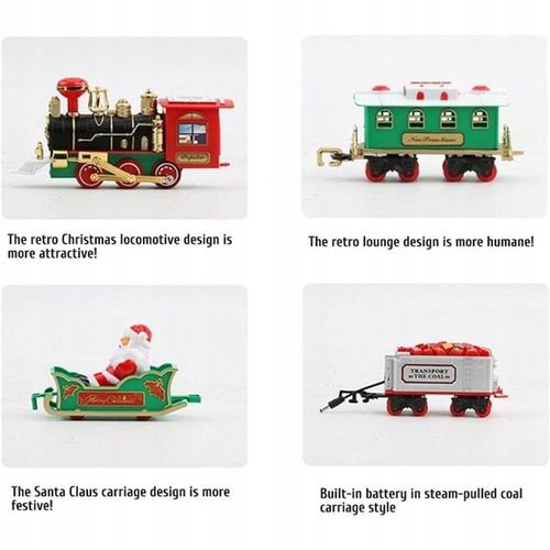 Christmas Train Set with Sound Lights Electric Toy na Arena.pl