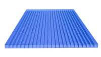 Poliwęglan komorowy 500x1050 niebieski 10 mm